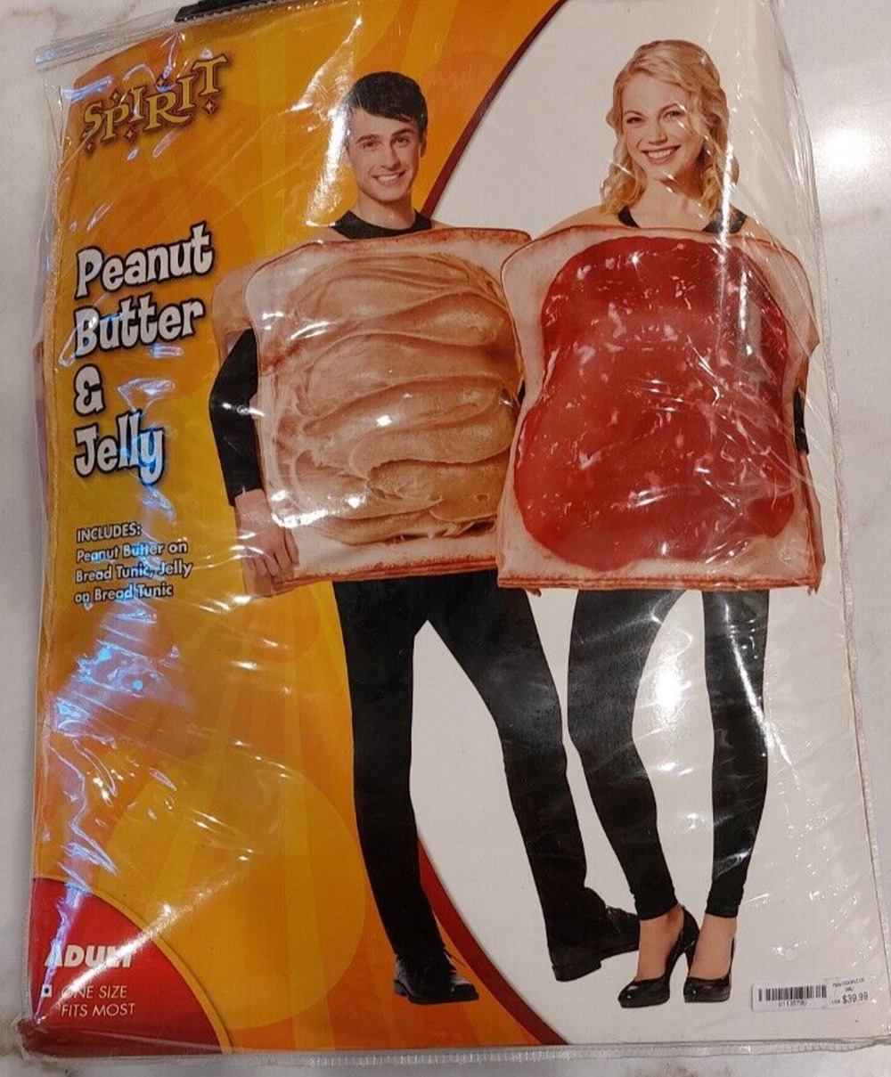 Spirit Peanut Butter and Jelly Adult Couple Halloween Party Costume OS Fits Most
